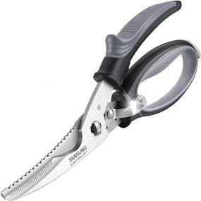 img 4 attached to 🔪 TANSUNG Heavy Duty Poultry Shears - Anti-rust Kitchen Scissors with Soft Grip Handles, Easily Disassembled