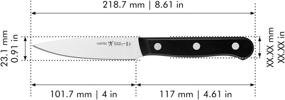 img 1 attached to 🔪 Обзор ножа HENCKELS Solution Paring - 4 дюйма, черный/нержавеющая сталь