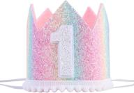 baby 1st birthday rainbow hat logo