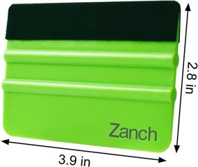 img 3 attached to Zanch Green Felt Squeegee Tool Window Tint Vinyl Squeegee Car Film Wrap Scrape Graphic Decal Wrapping Wallpaper Installing Craft Scraper With Black Fabric Felt Edge …