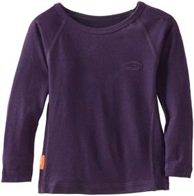 img 1 attached to 👕 Ледяной рубашка Merino для детей Oasis: ультимативный базовый слой на все времена года с длинным рукавом и круглым вырезом из премиальной шерсти мериноса.