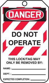 img 4 attached to Accuform MLT406CTP Lockout Thickness PF Cardstock: High-Quality Safety Solution for Effective Lockout Procedures