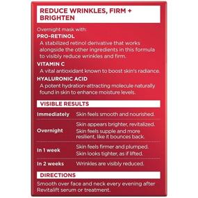 img 2 attached to L'Oreal Paris Skincare Revitalift Triple Power Overnight Face Mask: Reduce Wrinkles, Firm & Brighten Skin with Pro Retinol, Vitamin C, and Hyaluronic Acid - 1.7 Oz