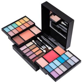 img 2 attached to 💄 SHANY 'Timeless Beauty' Kit: 36 Eye Shadows, 6 Blushes, Mini Mascara, and Applicators - Complete Makeup Set