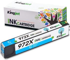 img 4 attached to 🖨️ Kingjet Compatible Cyan Ink Cartridge for HP 972X - Fits PageWide Pro 477dn, 477dw, 577dw, 577z, 552dw, 452dn, 452dw, P55250dw, P57750dw - 1 Pack