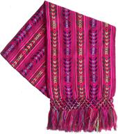 mexican handmade colorful rebozo shawl women's accessories in scarves & wraps logo