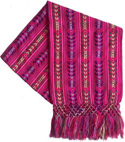 img 2 attached to Mexican Handmade Colorful Rebozo Shawl Women's Accessories in Scarves & Wraps