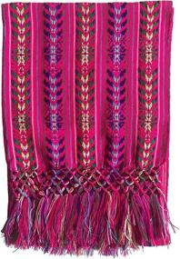 img 1 attached to Mexican Handmade Colorful Rebozo Shawl Women's Accessories in Scarves & Wraps