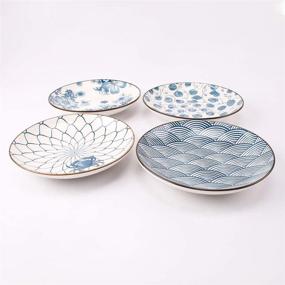 img 1 attached to 🍽️ YALONG Ceramic Appetizer Shallow Dessert Plate - Functional Elegance for Serving Delightful Treats