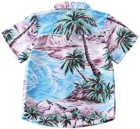 img 3 attached to 🍍 Hawaiian Pineapple Graphic Boys' Button Shirts