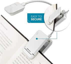 img 3 attached to WITHit Quad Clip On Book Light – LED Reading Light With Clip For Books And EBooks