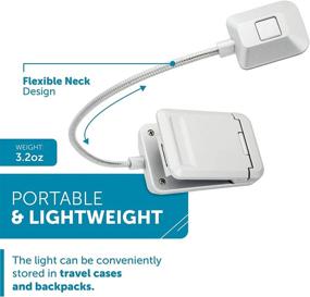 img 2 attached to WITHit Quad Clip On Book Light – LED Reading Light With Clip For Books And EBooks