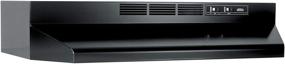 img 4 attached to 🔥 Broan-NuTone 413623 Broan 41000 - Sleek 36-Inch Black Range Hood with Incredible Performance