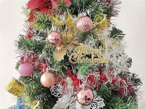 img 1 attached to Shatterproof Christmas Tree Hanging Balls - Holiday Decoration for Christmas Ball, Wedding Parties - 4cm/25 Pink Christmas Ball