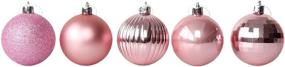 img 3 attached to Shatterproof Christmas Tree Hanging Balls - Holiday Decoration for Christmas Ball, Wedding Parties - 4cm/25 Pink Christmas Ball