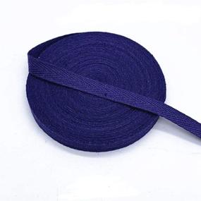 img 1 attached to 🌈 MoonyLI 14m Cotton Webbing Twill Tape Seam Bias Tape 10mm Elastic - 14 Vibrant Colors