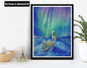 img 3 attached to Polar Bear Diamond Painting Kit – Full Drill Round Rhinestone Craft Canvas, Paint with Diamonds Art Animal – 12x16 inch Home Wall Decor by Numbers