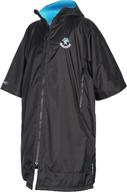 🏊 4monster unisex swim parka: quick-dry wetsuit changing robe with hood - waterproof, warm coat for water sport, beach & pool logo