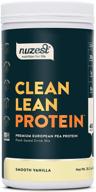 🌱 smooth vanilla clean lean protein by nuzest: premium vegan protein powder - dairy & gluten free, 40 servings, 2.2 lb logo