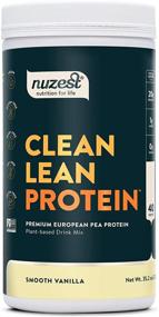 img 4 attached to 🌱 Smooth Vanilla Clean Lean Protein by Nuzest: Premium Vegan Protein Powder - Dairy & Gluten Free, 40 Servings, 2.2 lb