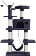 56-inch fdw cat tree tower condo: ultimate playground cage for kittens & cats with multi-level activity center & plush perches logo