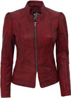 🧥 fjackets women's black leather jacket: classic & stylish women's outerwear logo