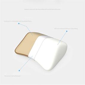 img 2 attached to 🚗 Ecloud Shop Car Headrest Pillow - Premium Memory Foam Cushion for Car Neck Support, Ergonomically Designed Universal Fit for Major Car Seats in Beige