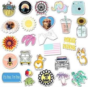 img 1 attached to 🌈 Vibrant VSCO Stickers: 100PCS Cute Cool Waterproof Decals for Hydro Flask, Water Bottles, Laptop, MacBook, Skateboard, Phone - Perfect for Kids, Girls, Teens, Women, Adults