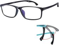 👓 tr90 blue light blocking reading glasses: effective eyestrain relief for women and men – anti-glare computer reader logo