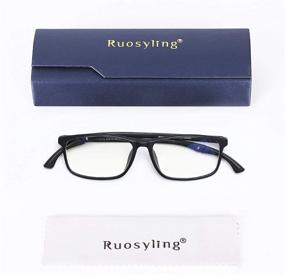 img 3 attached to 👓 TR90 Blue Light Blocking Reading Glasses: Effective Eyestrain Relief for Women and Men – Anti-Glare Computer Reader