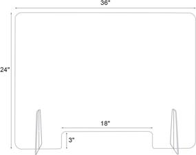 img 3 attached to 🔒 Улучшенная защита приема с самостоятельным защитным барьером из плексигласа