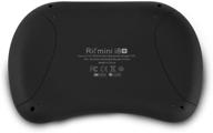 rii i8+ bt mini wireless bluetooth backlight touchpad keyboard with mouse for pc/mac/android logo