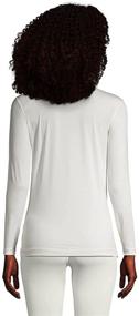 img 2 attached to Lands End Women's Thermaskin Crewneck: 👚 Luxurious Lingerie, Sleepwear, and Lounge Attire for Women