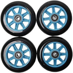 img 3 attached to 🛴 FREEDARE 100mm Scooter Wheels with Bearings - Replacement Kick Scooter Wheels Set