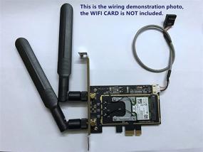 img 1 attached to Мини PCI-E беспроводная карта CHAOHANG с адаптером PCI-e 1X и 2 антеннами - компактный Intel 7260, BCM94352, AR5B22 и др. Совместим с Windows 7, 8, 10 (сетевая карта не включена)