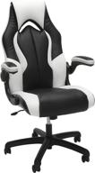 🎮 ofm ess collection high-back racing style bonded leather gaming chair - white (ess-3086-wht): performance, style, and comfort combined logo