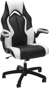 img 4 attached to 🎮 OFM ESS Collection High-Back Racing Style Bonded Leather Gaming Chair - White (ESS-3086-WHT): Performance, Style, and Comfort Combined