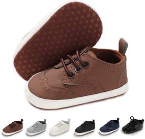 img 4 attached to Stylish BENHERO Leather Moccasins for Toddler Walkers | Boys' Sneaker Shoes