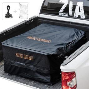 img 4 attached to 🚚 FIERYRED Waterproof Truck Cargo Bag with Cargo Net - 100% Heavy Duty Truck Bed Storage Bag - 25.5 Cubic Feet - Fits Any Truck - Size: 50" L x 40" W x 22" H - 8 Rubber Handles