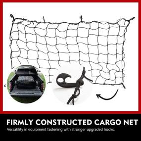 img 2 attached to 🚚 FIERYRED Waterproof Truck Cargo Bag with Cargo Net - 100% Heavy Duty Truck Bed Storage Bag - 25.5 Cubic Feet - Fits Any Truck - Size: 50" L x 40" W x 22" H - 8 Rubber Handles