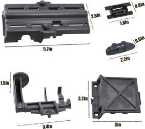 img 2 attached to 🔧 W10712395 Dishwasher Upper Rack Adjuster Kit with W10508950 Dish Rack Stop Clip - Compatible with Whirlpool Dishwasher - AP5957560 Replacement - 18 Pack