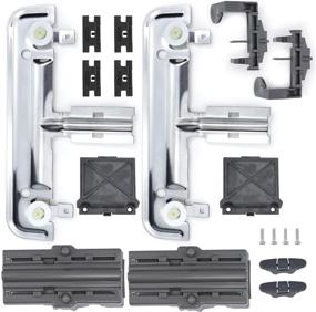 img 4 attached to 🔧 W10712395 Dishwasher Upper Rack Adjuster Kit with W10508950 Dish Rack Stop Clip - Compatible with Whirlpool Dishwasher - AP5957560 Replacement - 18 Pack