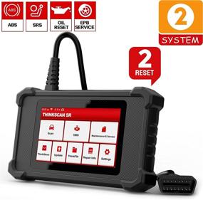 img 4 attached to 🚗 Улучшенный автомобильный сканер ThinkScan SR2: ABS SRS OBD2 сканер, сканер сброса масла/EPB и сканер подушек безопасности на всю жизнь. Автомобильный диагностический инструмент с Wi-Fi и бесплатными обновлениями.
