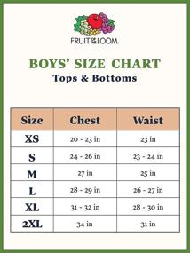 img 1 attached to 👕 Tag-Free Cotton Tees for Boys by Fruit of the Loom: Assorted Color Multipacks