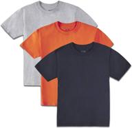 👕 tag-free cotton tees for boys by fruit of the loom: assorted color multipacks logo