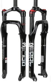 img 4 attached to 🚲 Snow Fat MTB Fork: Bike Air Fat Fork with 100MM Travel & Aluminum-Alloy Material, Ideal for 4.0" Tire Mountain Bikes