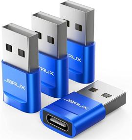 img 4 attached to USB-C Female To USB-A Male Adapter 4-Pack