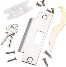 img 3 attached to 🚪 GLC-5180L-626 Brushed Chrome Empire Style Commercial Storeroom Lever by Global Door Controls