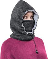 women balaclava fleece winter warmer logo