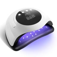 💅 168w uv led nail lamp: fast gel nail dryer for salon & home logo